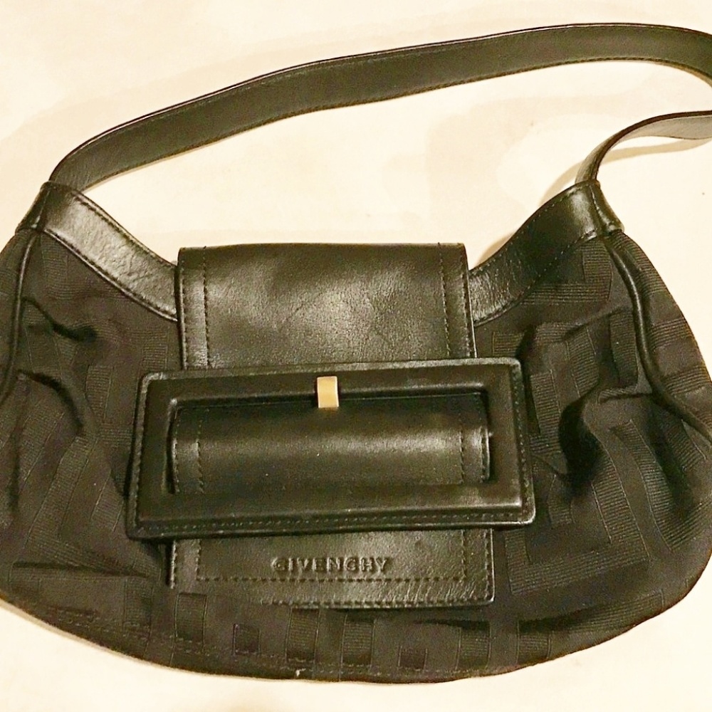 Authentic Givenchy Monogram Black Shoulder Bag - image 1